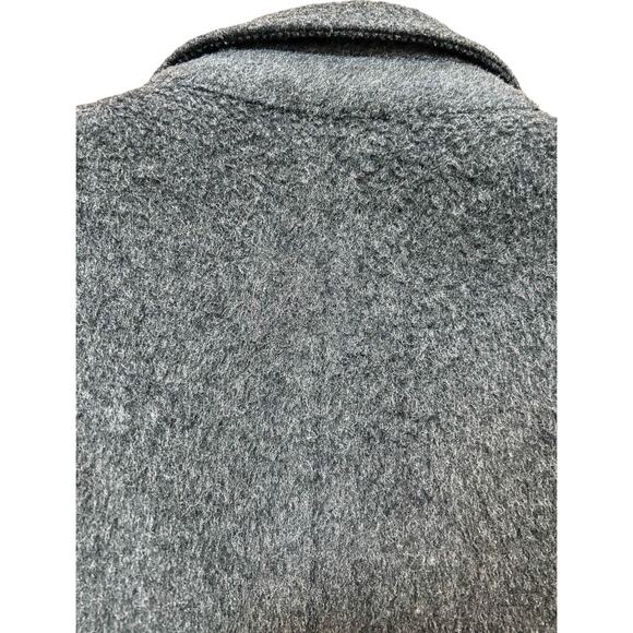 Cricketeer Mens Large Heavyweight Gray Trenchcoat - Picture 10 of 10